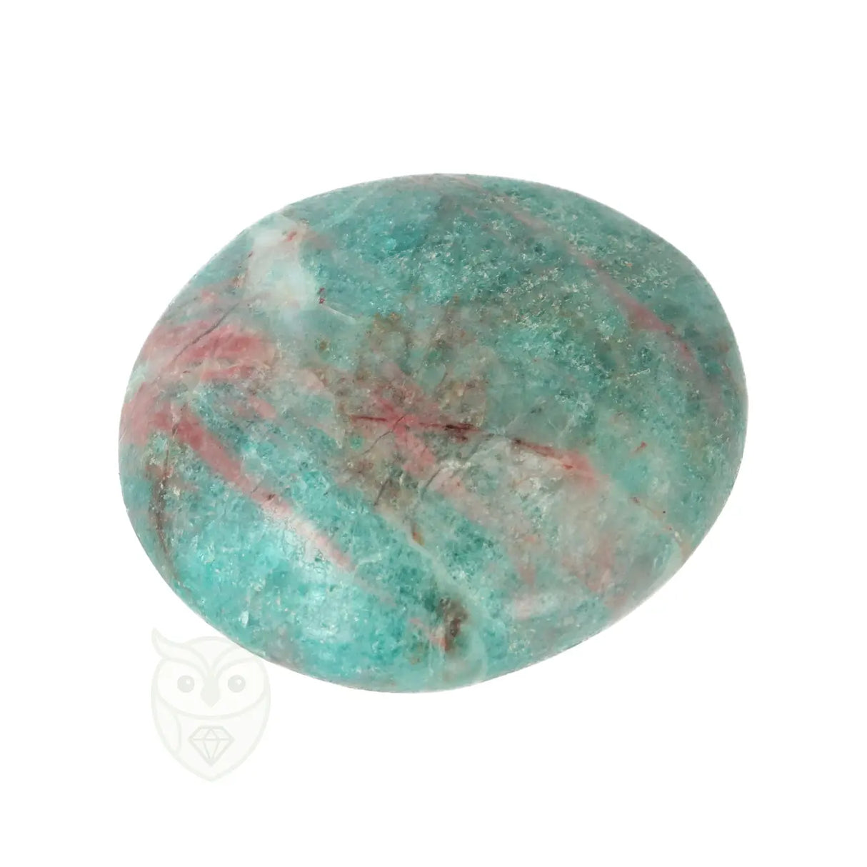 Blue Apatite Palm Stone No. 85 - 75 grams - Madagascar | Gemstone