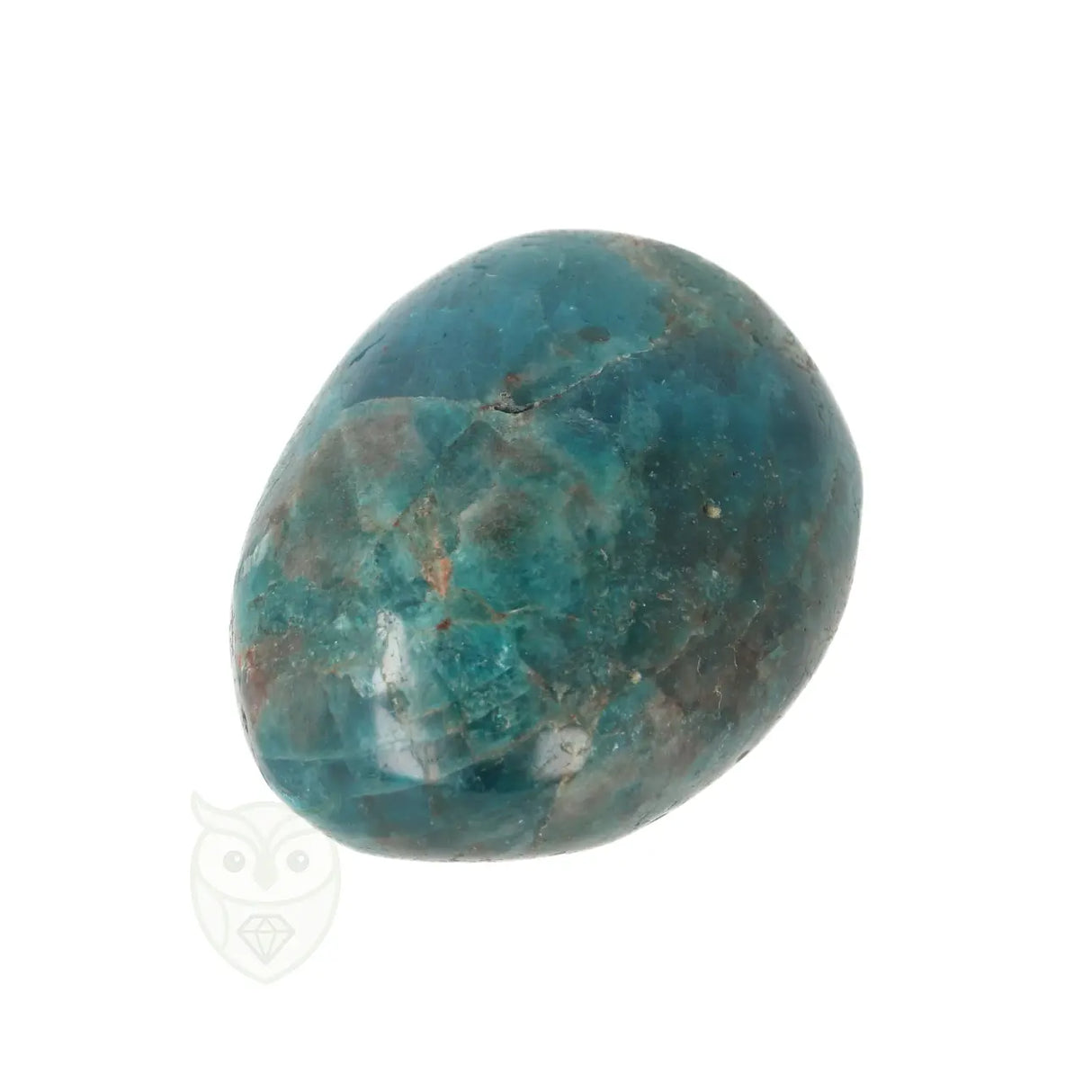 Blue Apatite Palm Stone No. 86 - 111 grams - Madagascar | Gemstone