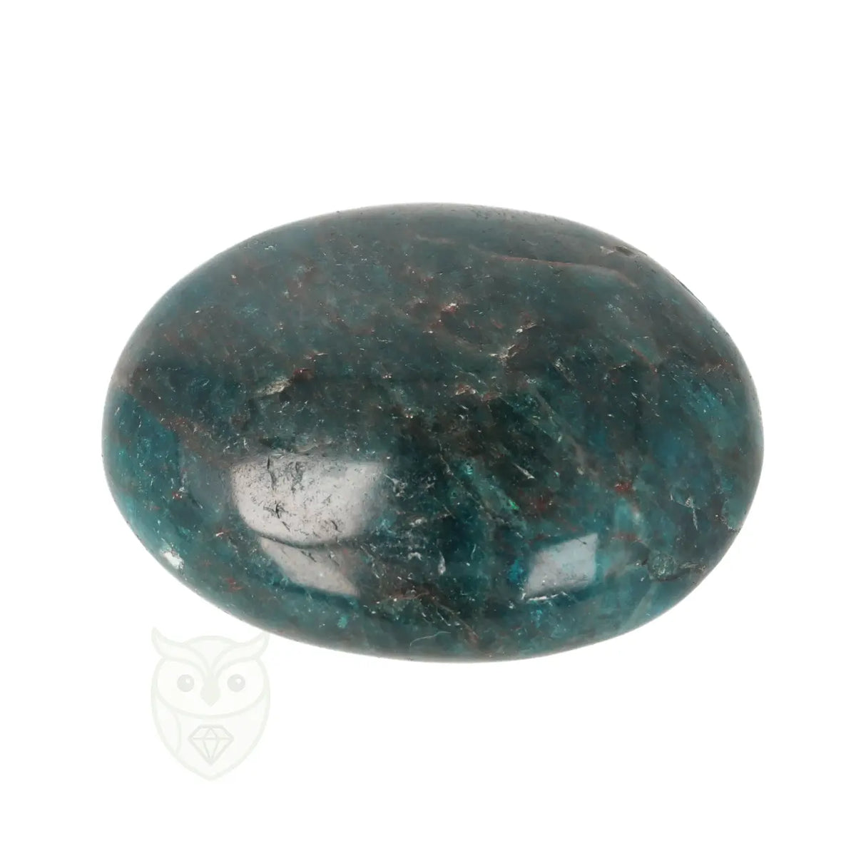 Blue Apatite Palm Stone No. 87 - 99 grams - Madagascar | Gemstone