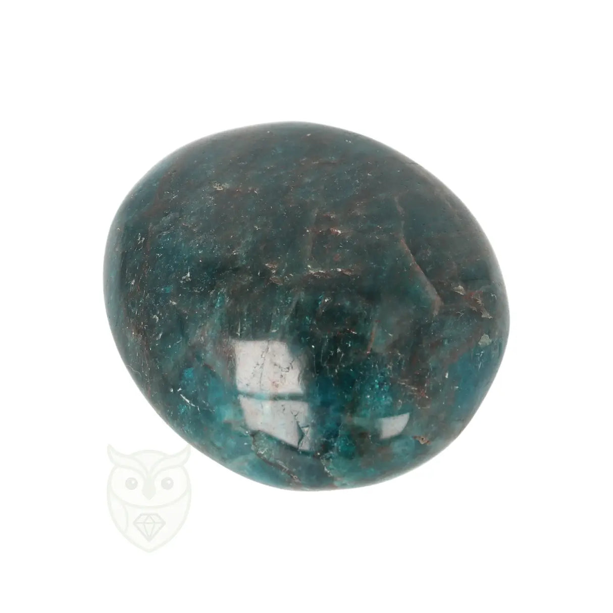 Blue Apatite Palm Stone No. 87 - 99 grams - Madagascar | Gemstone