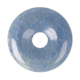 Blauwe kwarts donut hanger (Pi-stone) nr. 12 - Ø 4 cm | Edelsteen sieraad