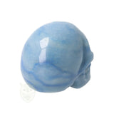 Blauwe kwarts schedel nr. 26 - 96 gram | Edelsteen skull