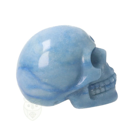 Blauwe kwarts schedel nr. 26 - 96 gram | Edelsteen skull