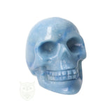 Blauwe kwarts schedel nr. 26 - 96 gram | Edelsteen skull