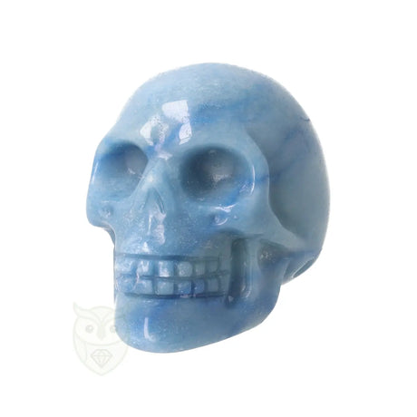 Blauwe kwarts schedel nr. 26 - 96 gram | Edelsteen skull