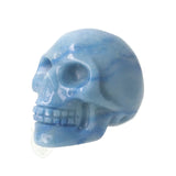 Blauwe kwarts schedel nr. 26 - 96 gram | Edelsteen skull