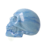 Blauwe kwarts schedel nr. 26 - 96 gram | Edelsteen skull
