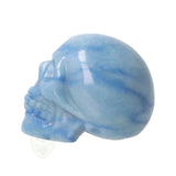 Blauwe kwarts schedel nr. 26 - 96 gram | Edelsteen skull