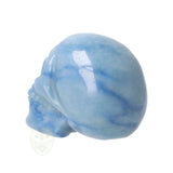 Blauwe kwarts schedel nr. 26 - 96 gram | Edelsteen skull