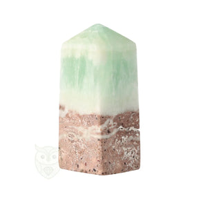 Caribbean blue calciet punt 240 gram obelisk Pakistan