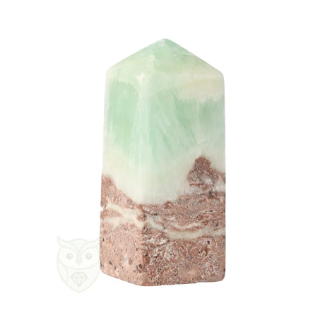 Caribbean blue calciet punt 240 gram met zachte kleurnuances