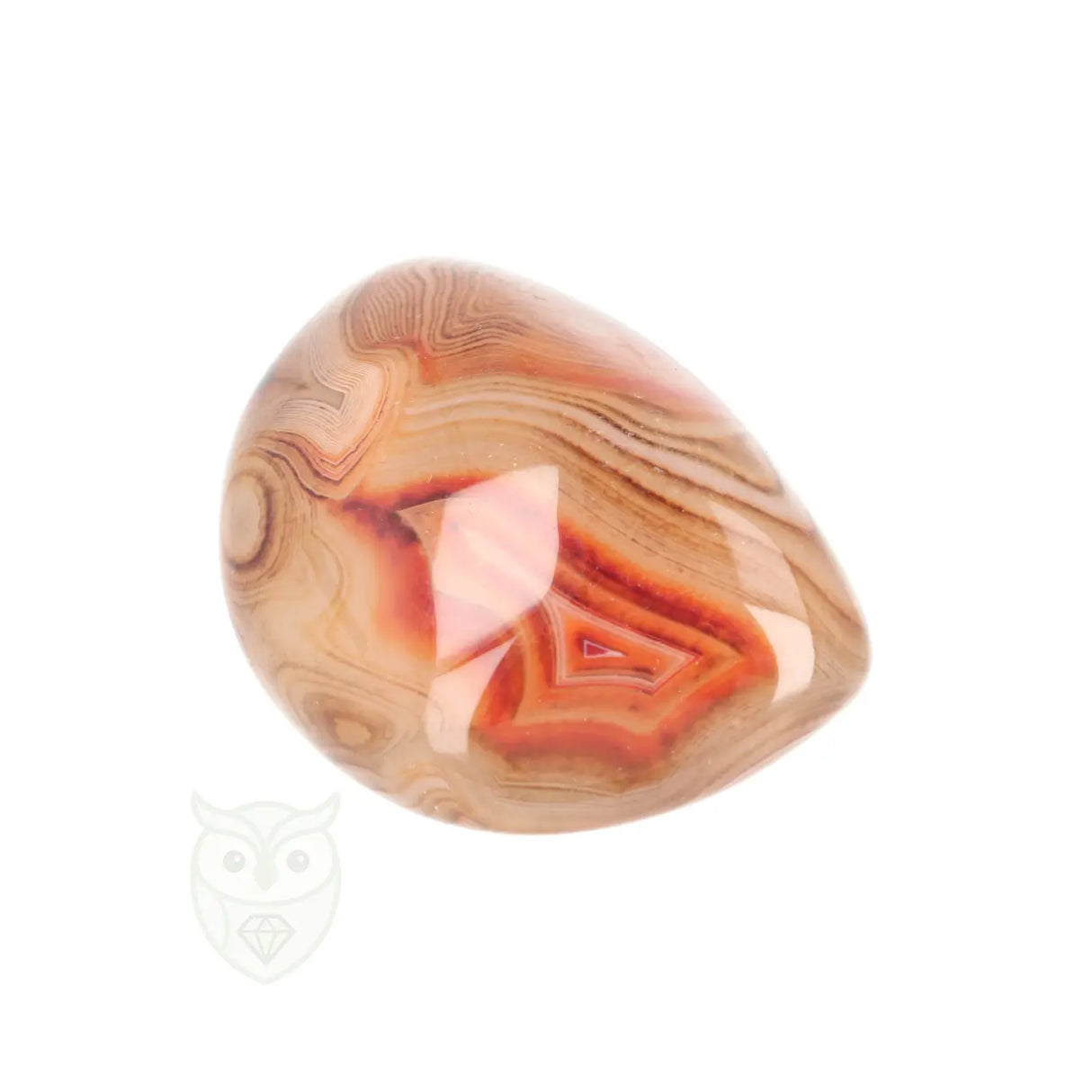 Carneool Agaat Jumbosteen nr. 119 - 155 gram XL | Edelsteen