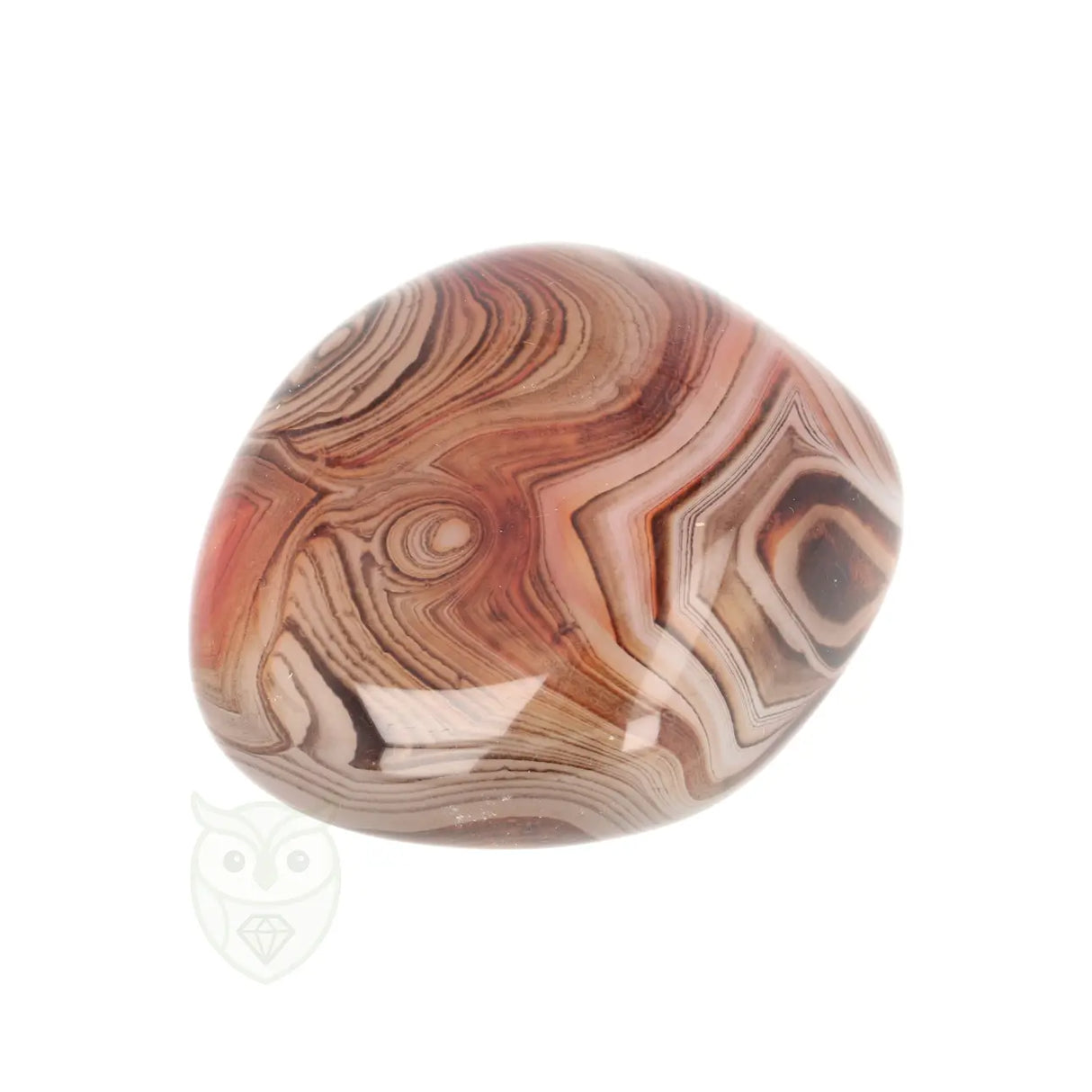 Carneool Agaat Jumbosteen nr. 120 - 87 gram | Edelsteen