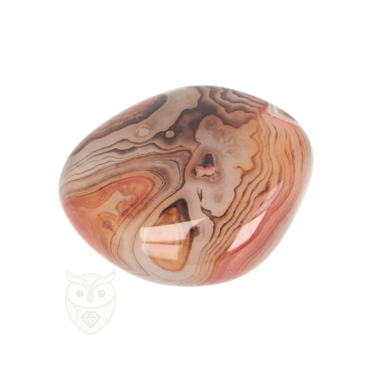 Carneool Agaat Jumbosteen nr. 120 - 87 gram | Edelsteen