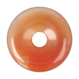 Carneool donut hanger (Pi-stone) nr. 19 - Ø 4 cm | Edelsteen sieraad