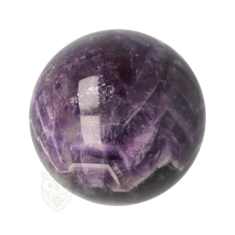 Chevron amethist bol 351 gram met unieke tekening