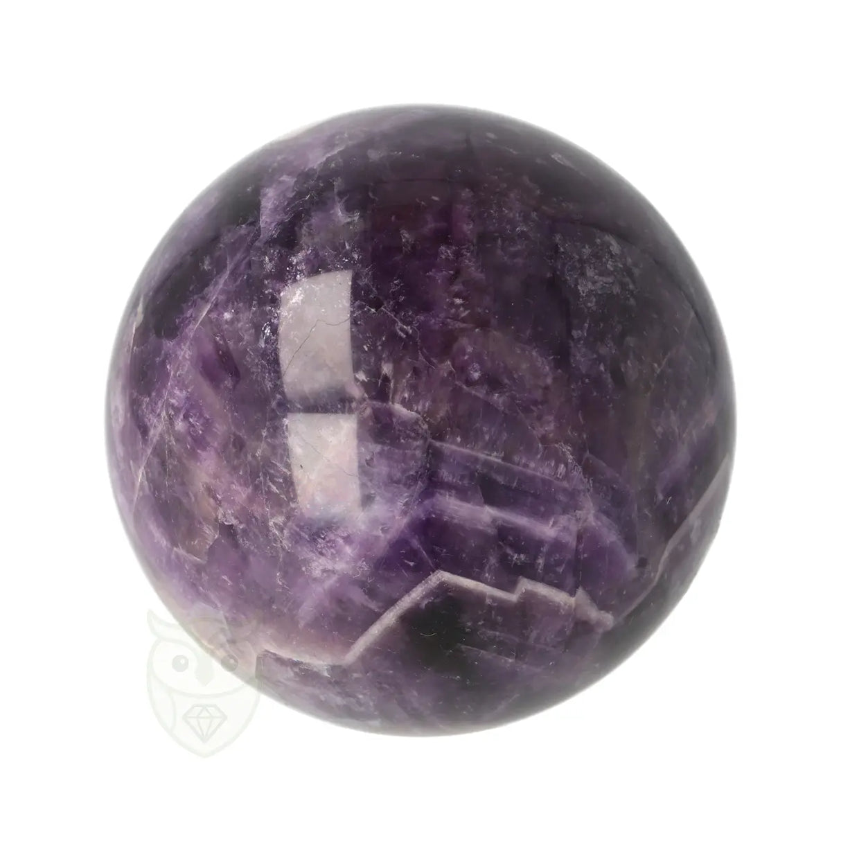 Chevron-Amethystkugel Nr. 21 - Ø 6,59 cm