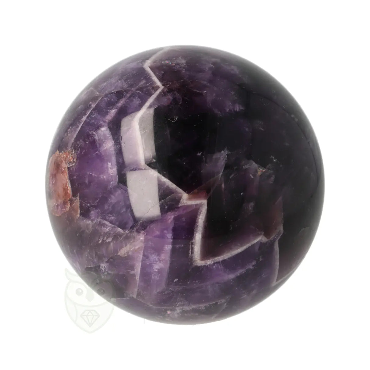 Chevron amethist bol Ø 6,35 cm nr. 25 – 355 gram | Edelsteen bol