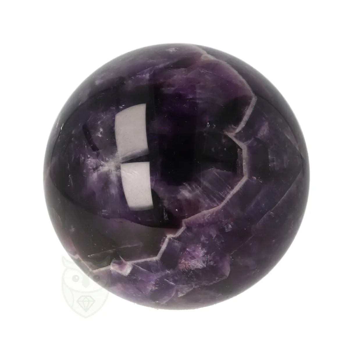 Chevron amethist bol Ø 6,35 cm nr. 25 – 355 gram | Edelsteen bol