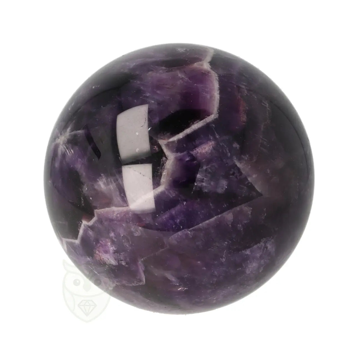 Chevron amethist bol Ø 6,35 cm nr. 25 – 355 gram | Edelsteen bol