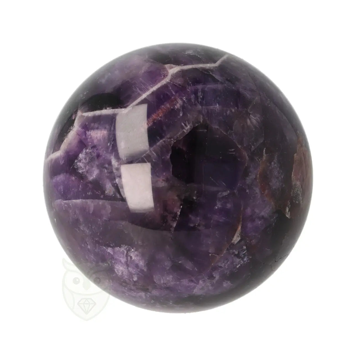 Chevron amethist bol Ø 6,35 cm nr. 25 – 355 gram | Edelsteen bol