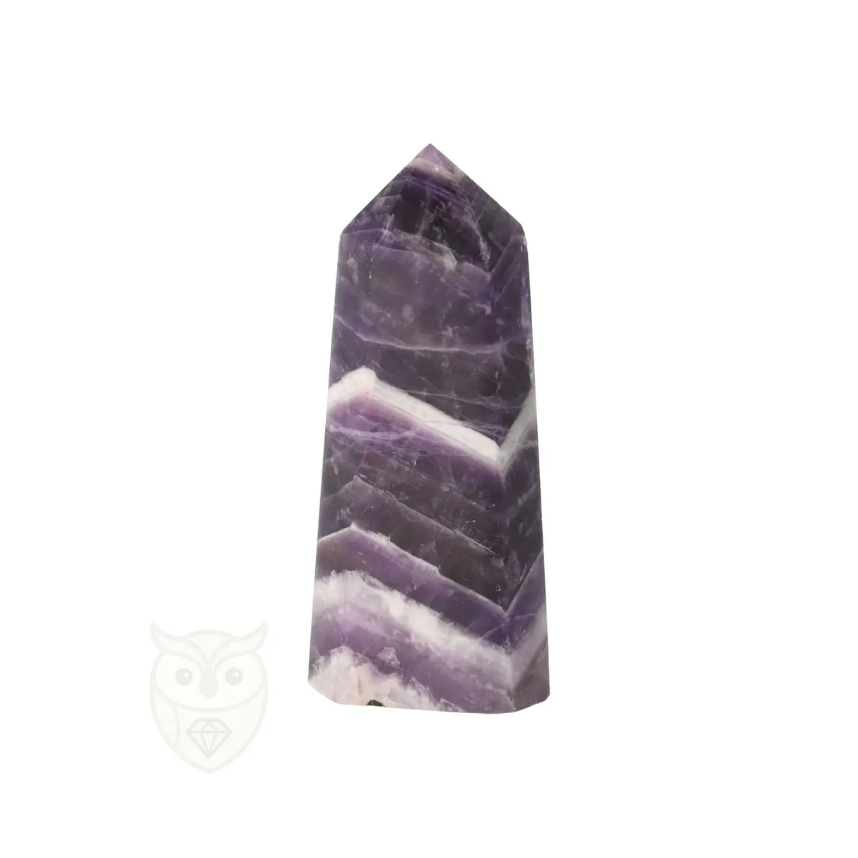 Chevron amethist punt nr. 6 - 40 gram | Edelsteen punt