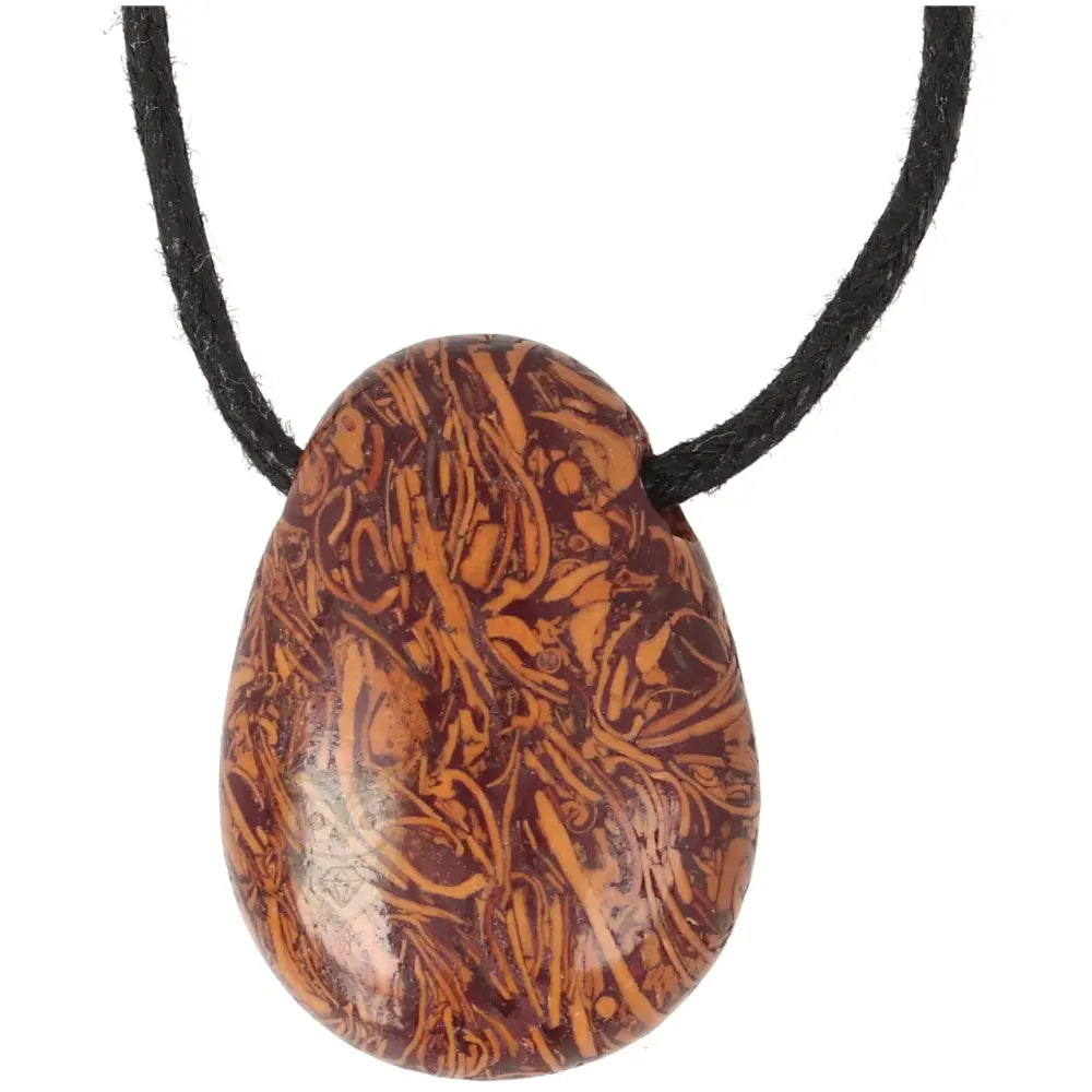Coquina Jaspis hanger nr. 11 - 11 gram | Edelsteen sieraad