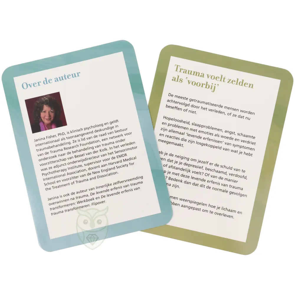 De levende erfenis van trauma transformeren - Kaartenset - Janina Fisher