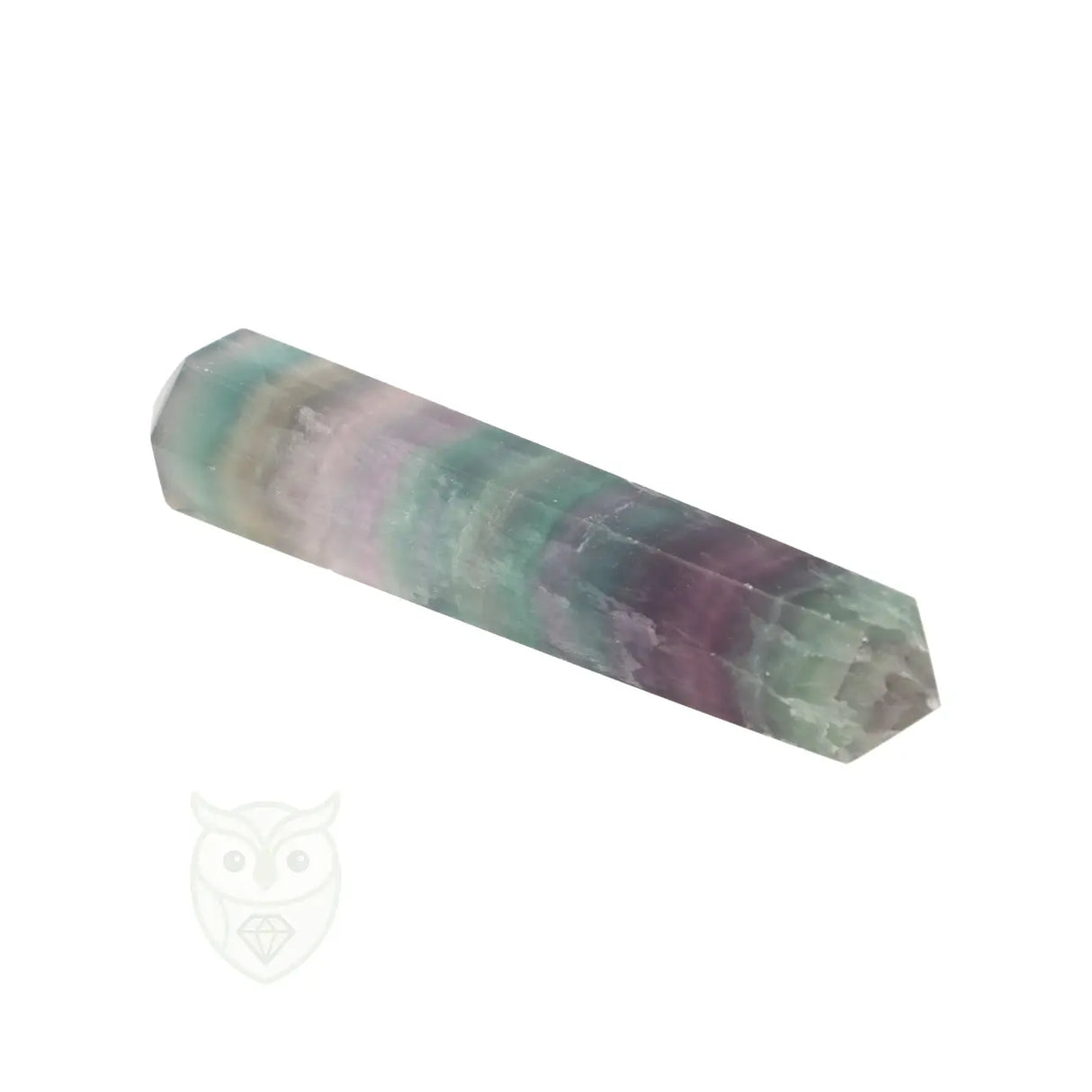 Fluoriet dubbeleinder nr. 17 - 110 gram | Edelsteen