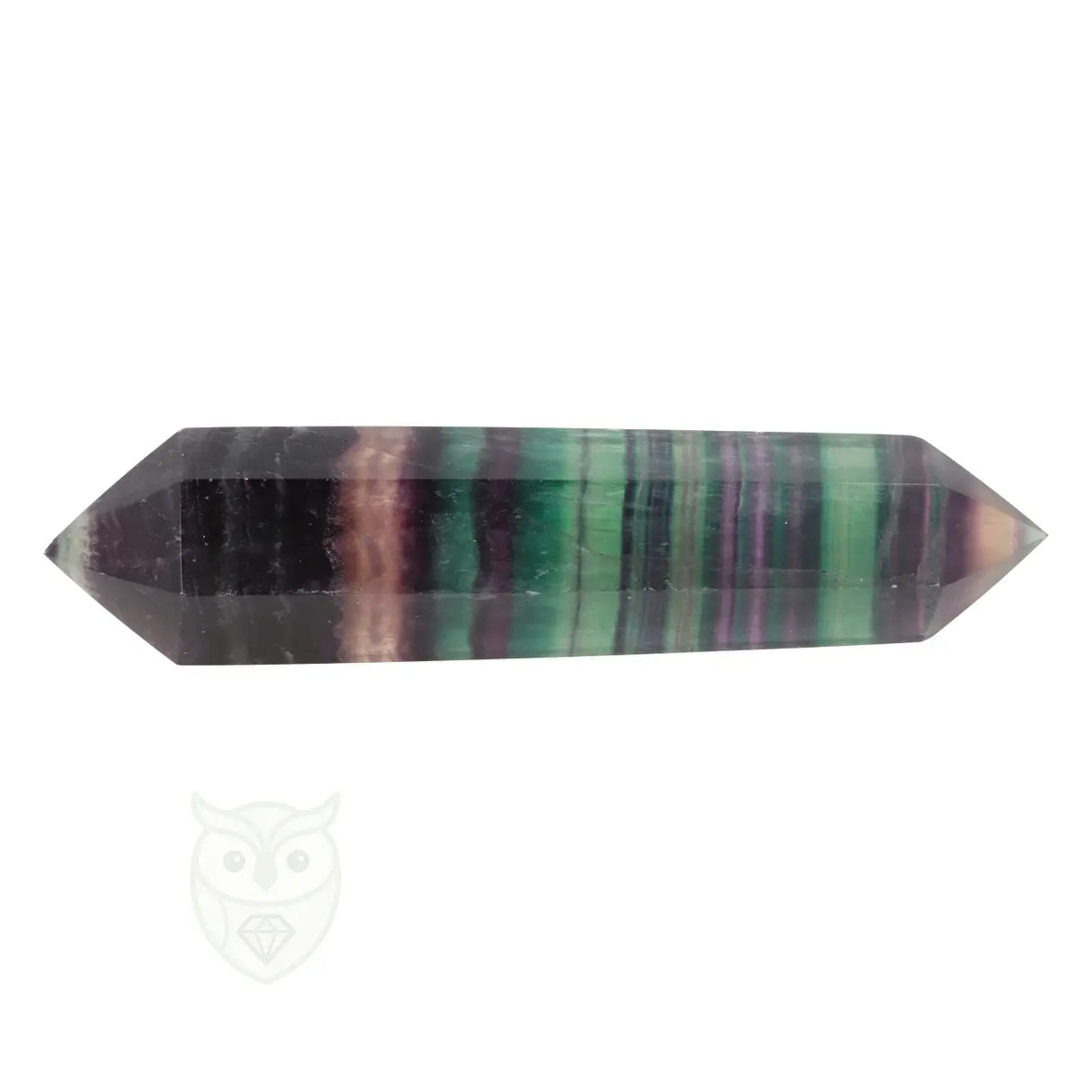 Fluoriet dubbeleinder nr. 24 - 190 gram | Edelsteen