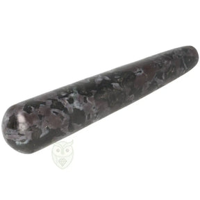 Gabbro Merliniet massagestick 183 gram healing wand Madagaskar