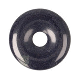 Goudsteen - Blauwe Donut hanger nr. 19 - Ø 4 cm | Edelsteen sieraad