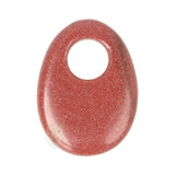 Goudsteen - Bruine ovale donut hanger nr. 11 | Edelsteen sieraad