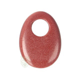Goldfluss - Brauner ovaler Donut-Anhänger Nr. 9 | Edelsteinschmuck