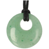 Groene aventurijn circle donut hanger nr. 12 - 9 gram | Edelsteen sieraad