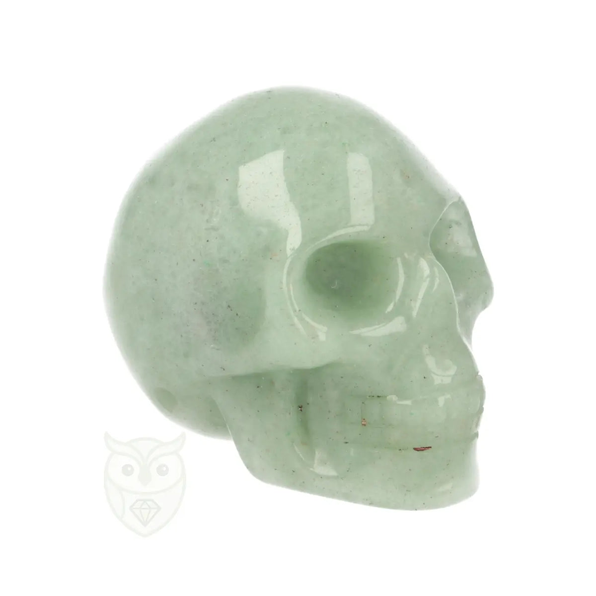 Green Aventurine Skull No. 18 – 99 grams | Gemstone skull