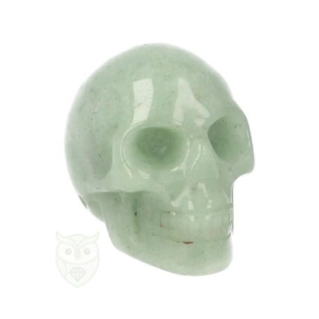 Groene aventurijn schedel nr. 18 – 99 gram | Edelsteen skull
