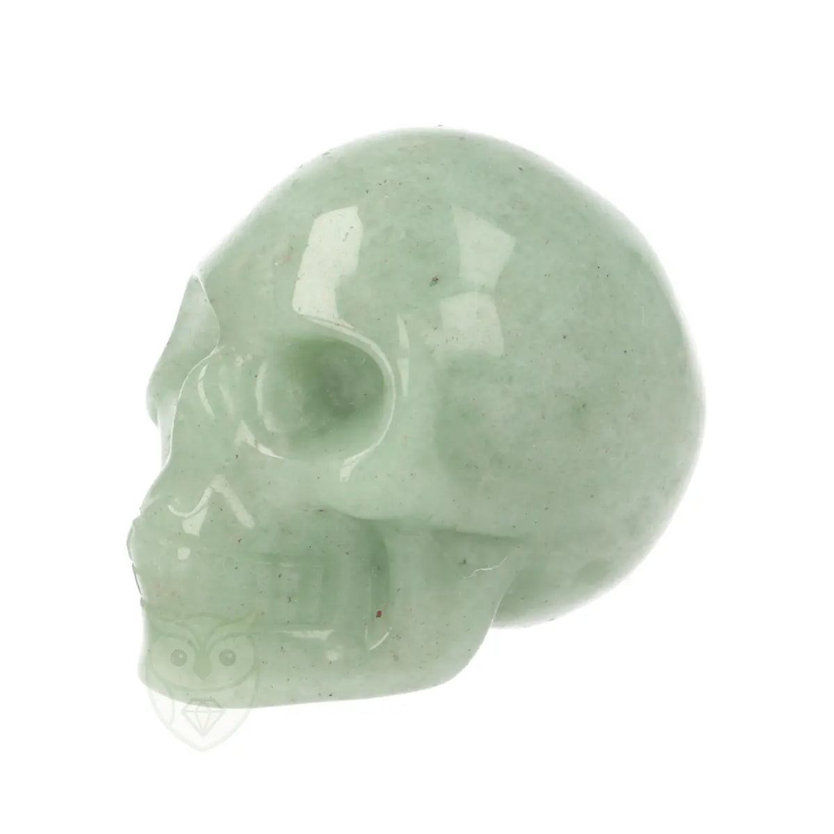 Green Aventurine Skull No. 18 – 99 grams | Gemstone skull
