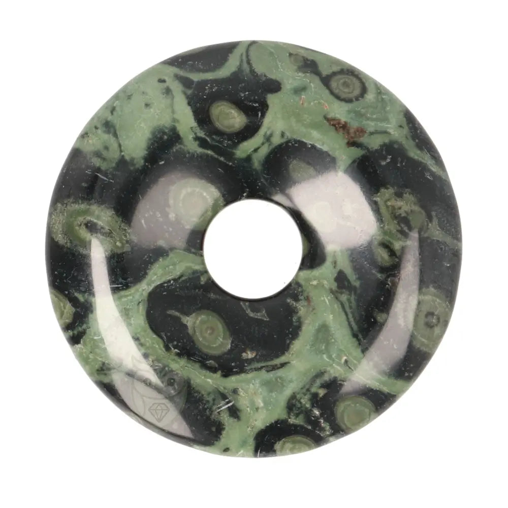 Jaspis kambaba donut hanger nr. 16 - Ø 4 cm | Edelsteen sieraad