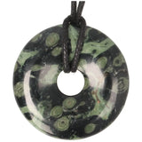 Jaspis kambaba donut hanger nr. 16 - Ø 4 cm | Edelsteen sieraad