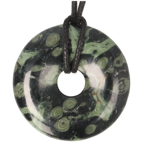 Jaspis kambaba donut hanger nr. 16 - Ø 4 cm | Edelsteen sieraad