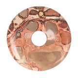 Kalkooliet - Leopardiet  Donut Nr 12 - Ø 4 cm | Edelsteen sieraad