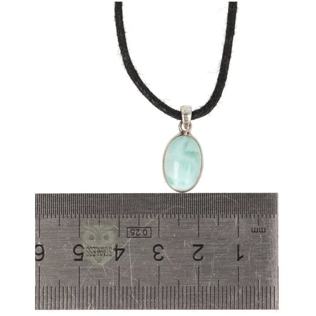 Larimar zilveren hanger nr. 12 - 2 gram | Edelsteen sieraad
