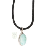 Larimar zilveren hanger nr. 12 - 2 gram | Edelsteen sieraad