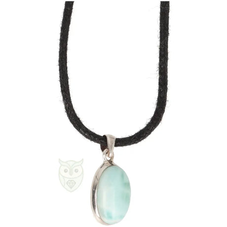 Larimar zilveren hanger nr. 12 - 2 gram | Edelsteen sieraad