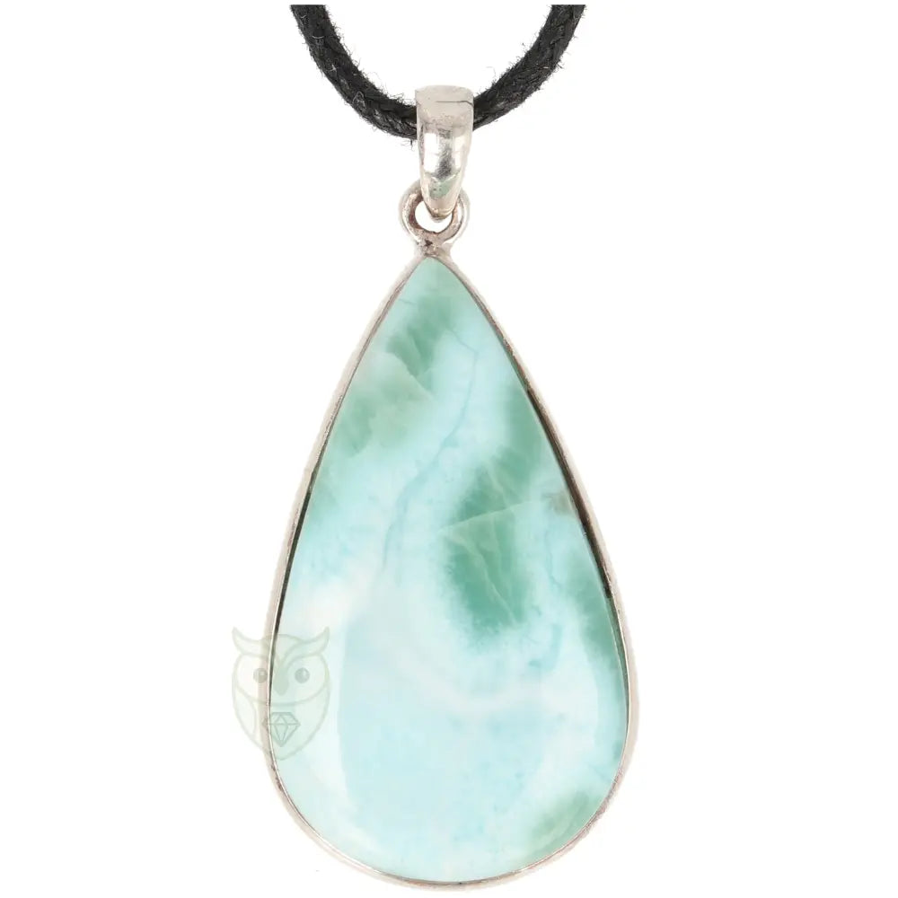 Larimar zilveren hanger nr. 20 - 11,5 gram | Edelsteen sieraad
