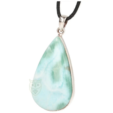 Larimar zilveren hanger nr. 20 - 11,5 gram | Edelsteen sieraad