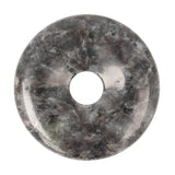 Larvikiet (Noorse Maansteen) donut hanger nr. 15 - Ø 4 cm | Edelsteen sieraad