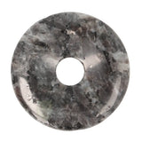 Larvikiet (Noorse Maansteen) donut hanger nr. 17 - Ø 4 cm | Edelsteen sieraad