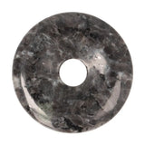 Larvikiet (Noorse Maansteen) donut hanger nr. 22 - Ø 4 cm | Edelsteen sieraad